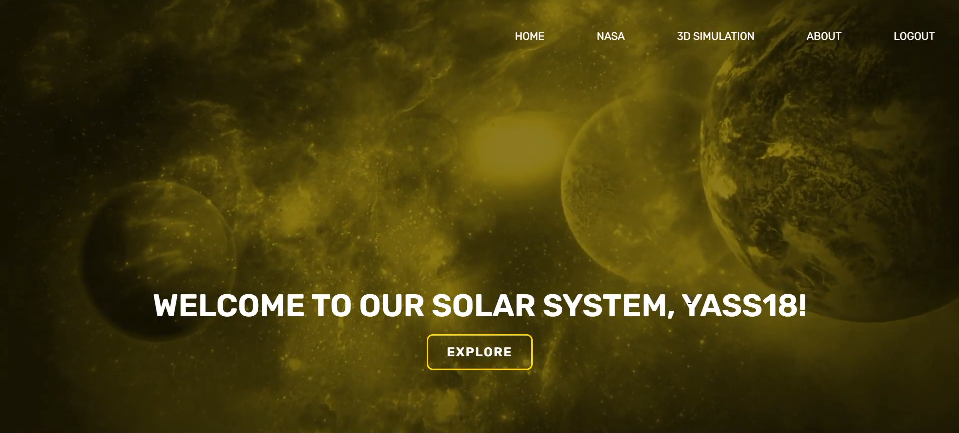 Astronomy-Themed Website